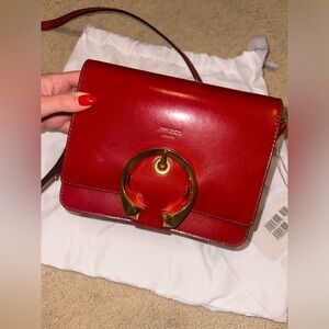 Jimmy Choo Madeline Shoulder Bag - Red